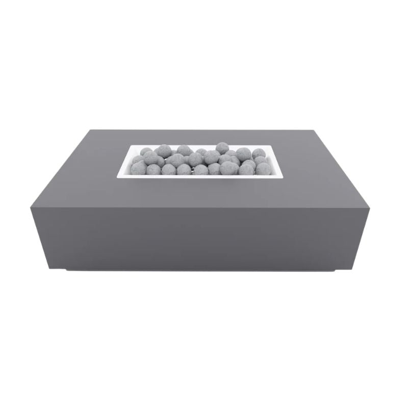 Concrete Rectangular Fire Pit Table
