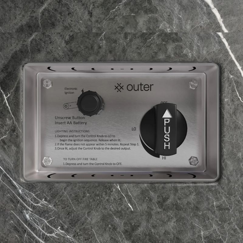 Outer Fire Pit Table Ignition System details