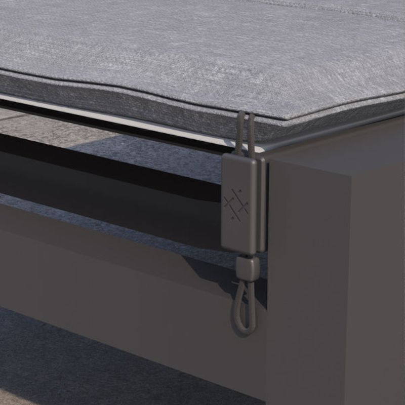 Aluminum Outdoor Infinity Chaise Lounge