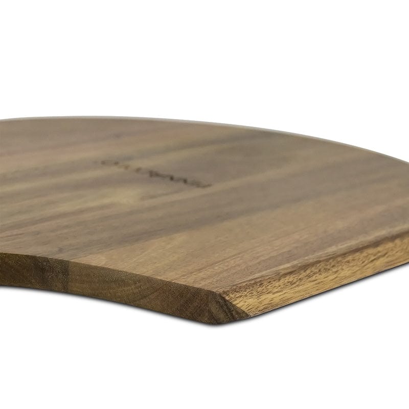 Close Up Detail of the Tapered Edged Pinnacolo Acacia Wood Peel