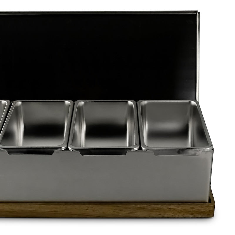 Pinnacolo 4-Compartment Condiment/Topping Carrier