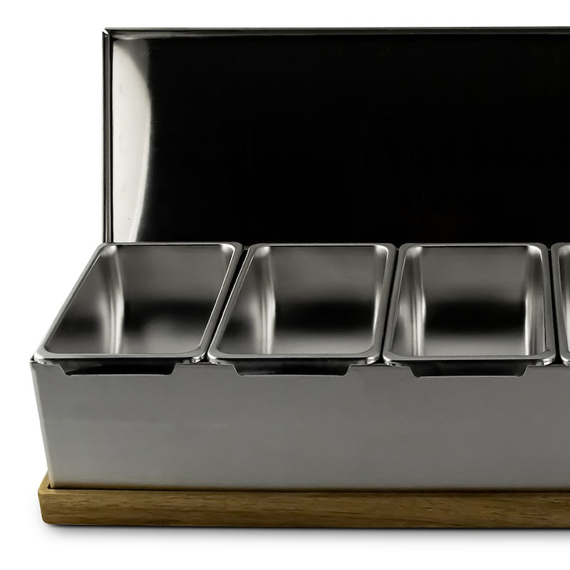 Pinnacolo 4-Compartment Condiment/Topping Carrier