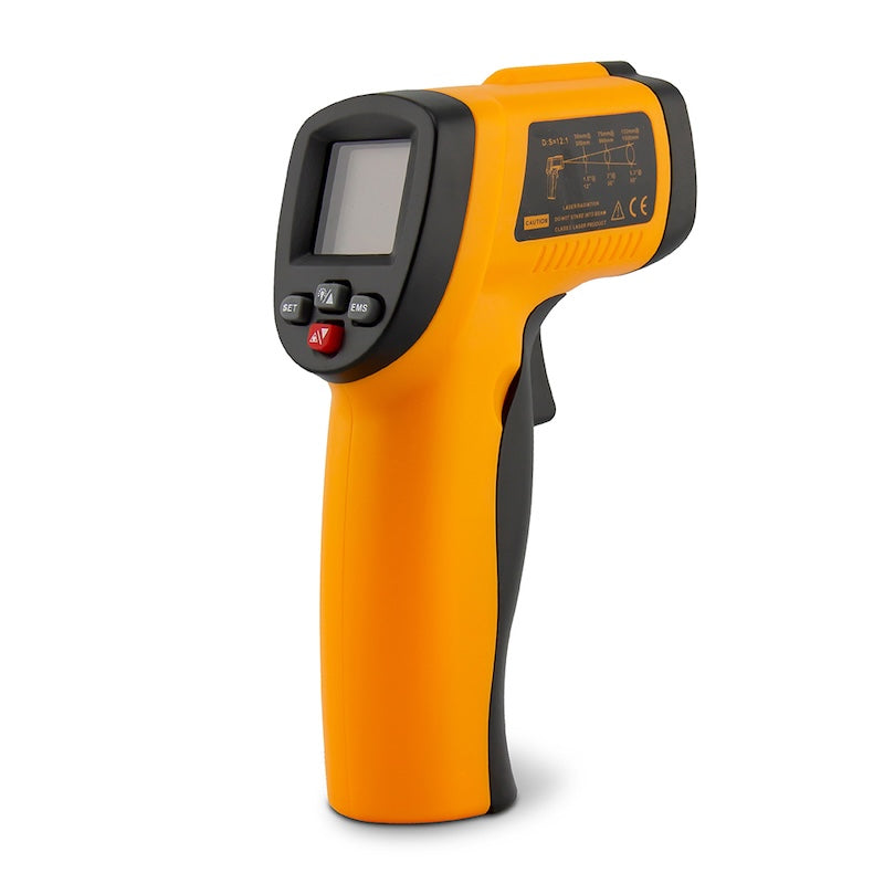 Full Back Side of the Pinnacolo Infrared Laser Thermometer
