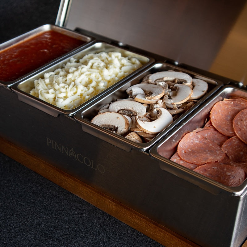 Pinnacolo 4-Compartment Condiment/Topping Carrier