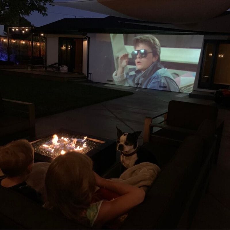 Quad Powder Coated Fire Pit in Black