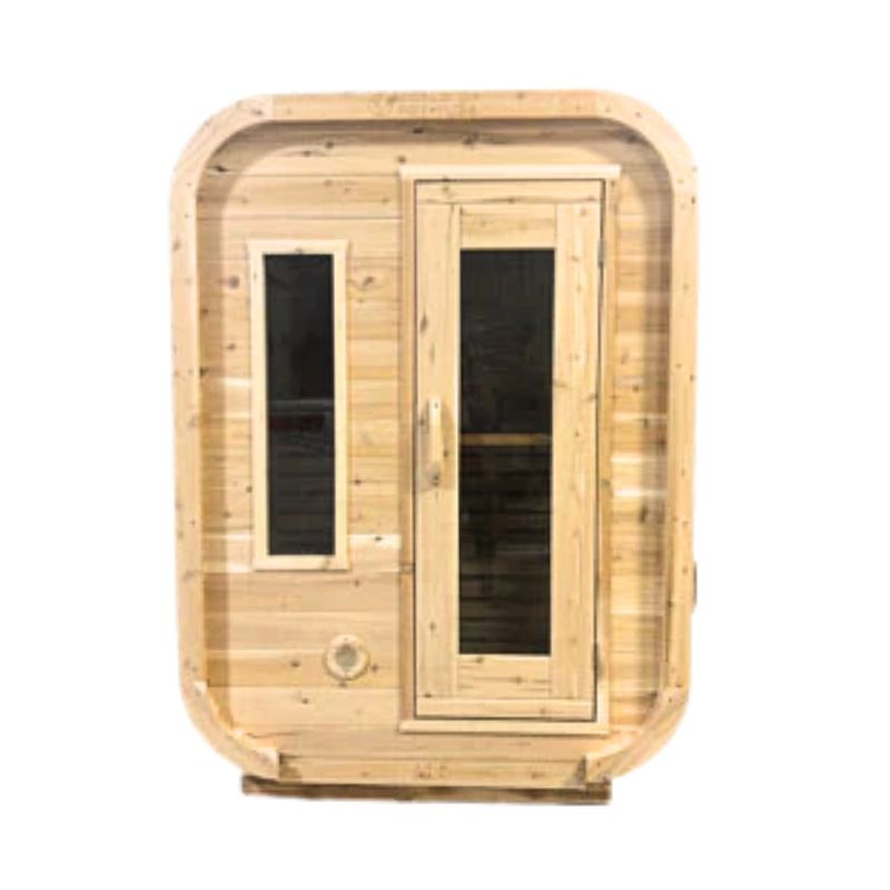 ThermaVèra Core 2-Seater Compact Outdoor Sauna Package