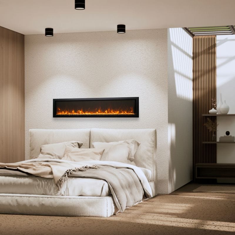 Wall Mount EXTRA SLIM Indoor Electric Fireplace by Remii