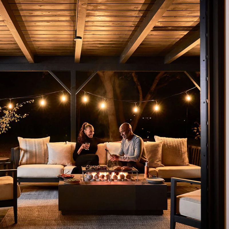 Concrete Fire Pit Table Cooking Set