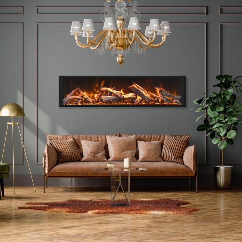 Extra Tall Indoor/Outdoor Built-In Electric Fireplace by Remii