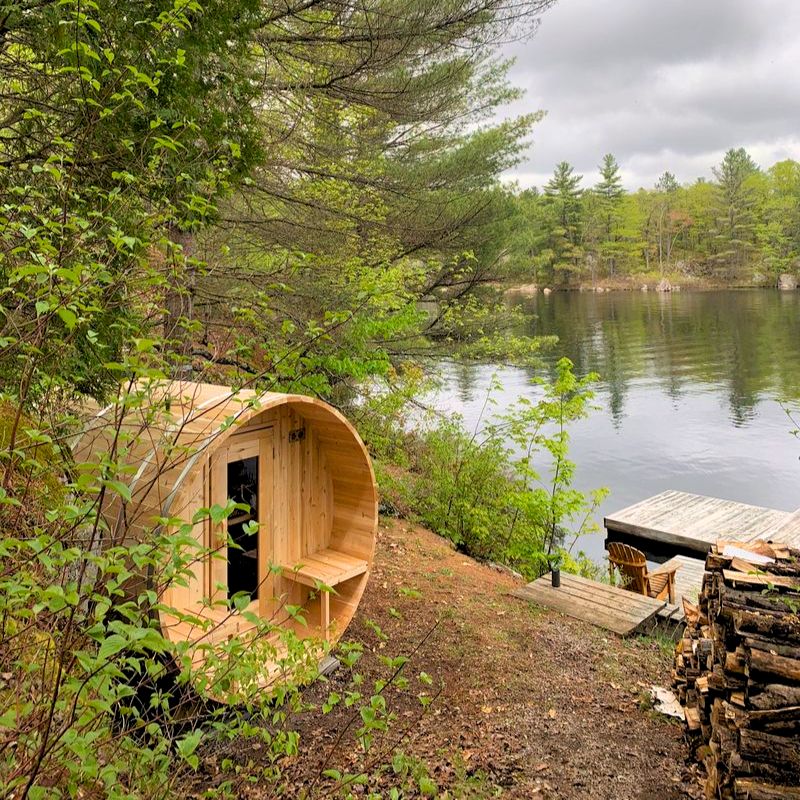 LeisureCraft Canadian Timber Serenity Barrel Sauna CTC2245