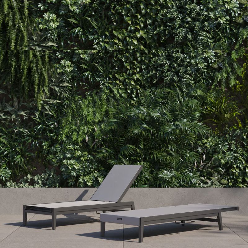 Aluminum Outdoor Infinity Chaise Lounge