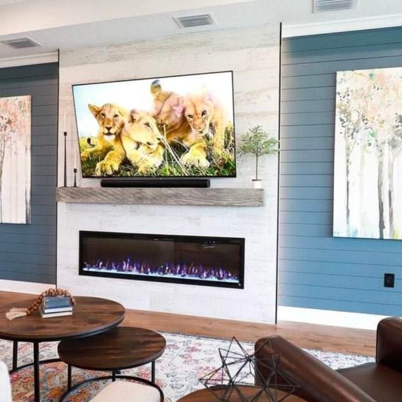 Touchstone Sideline Elite 72&quot; WiFi-Enabled Recessed Electric Fireplace