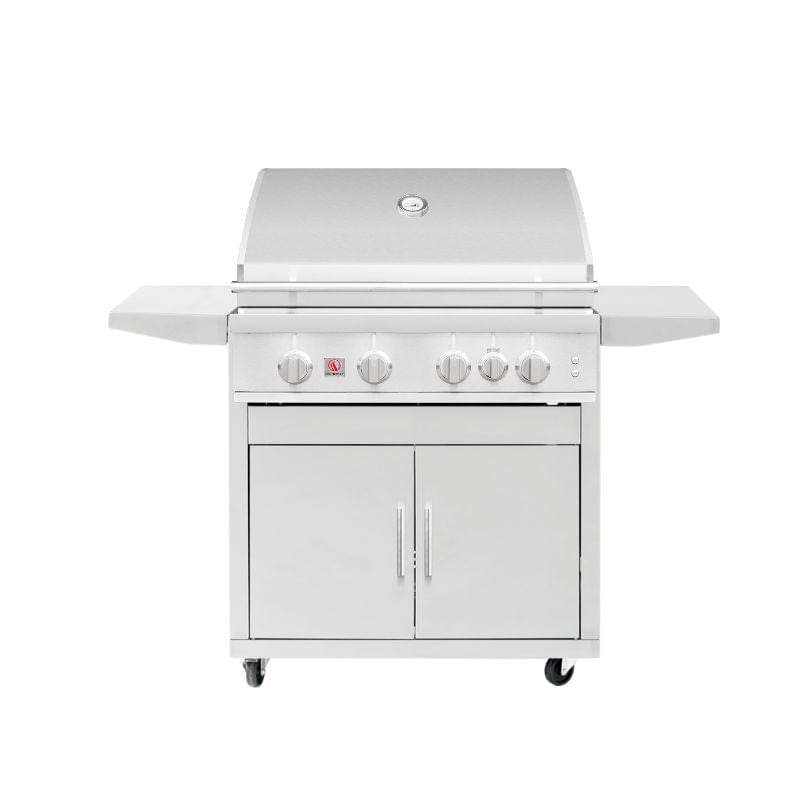 Summerset Sizzler PRO 32&quot; 4-Burner Freestanding Grill with Infrared Rear Burner