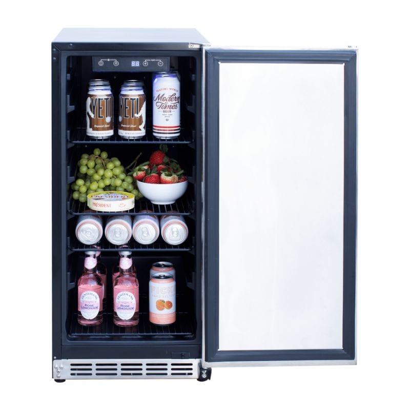 Summerset 15&quot; 3.2 Cu. Outdoor Rated Refrigerator w/ Stainless Door