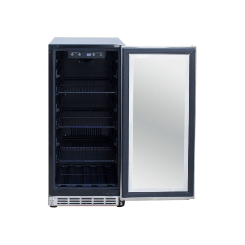 Summerset 15&quot; 3.2 Cu. Outdoor Rated Refrigerator w/ Glass Door