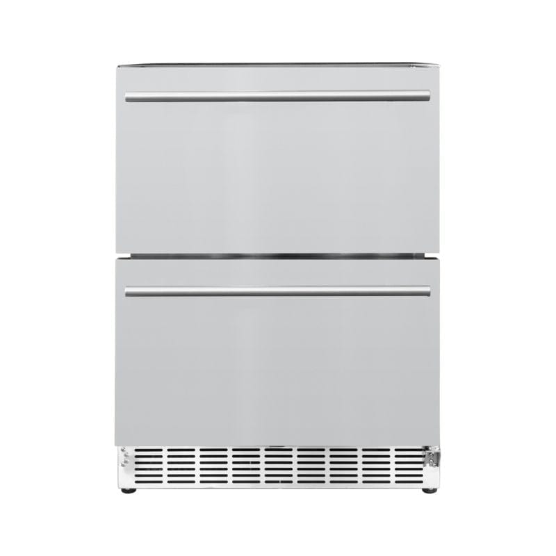 Summerset 24&quot; 5 Cu. Deluxe Outdoor Rated 2-Drawer Refrigerator