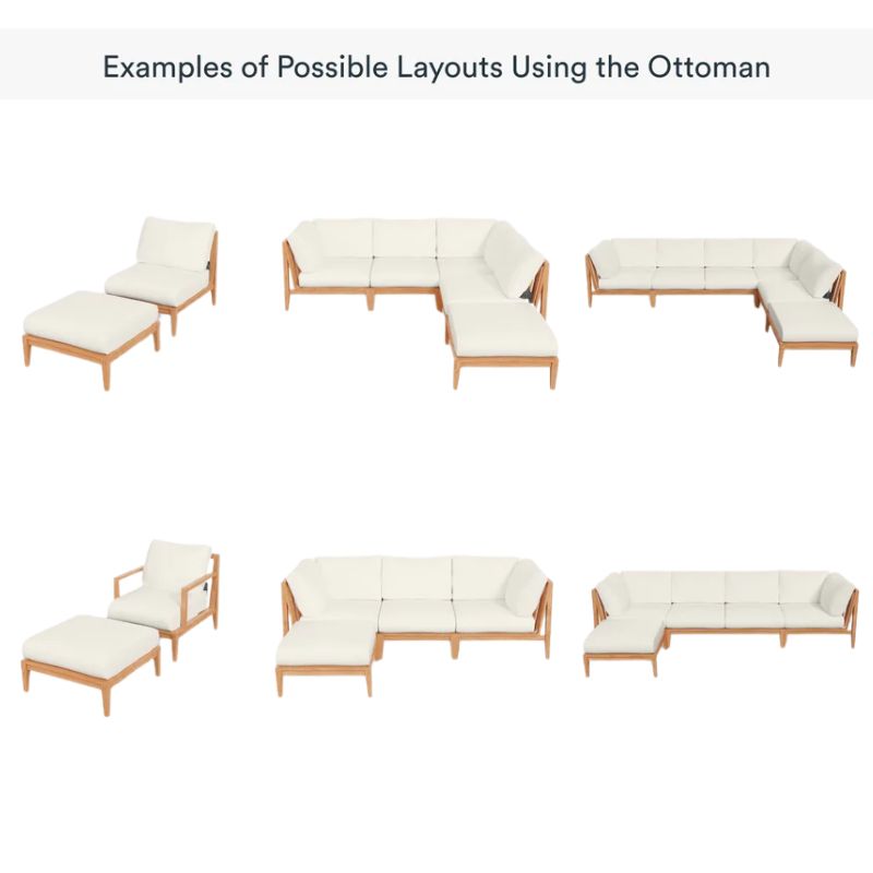 Teak Modular Outdoor Seating