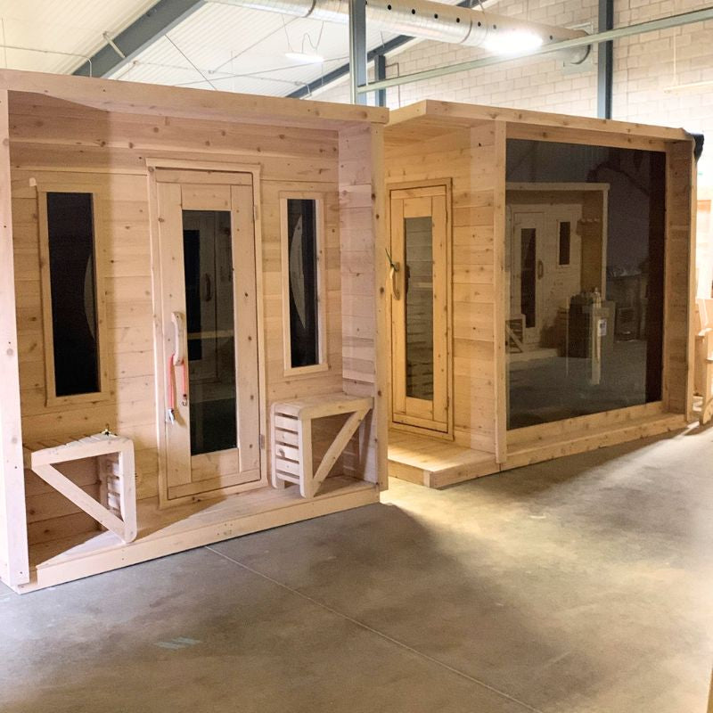 ThermaVèra Classic Outdoor Cabin Sauna With Porch