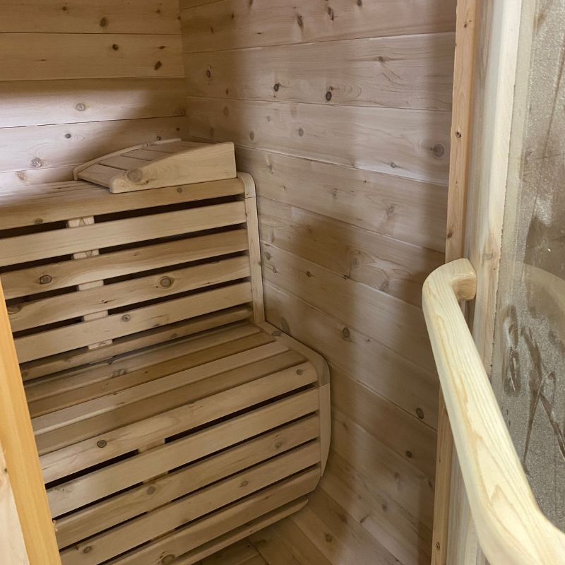 ThermaVèra Core 2-Seater Compact Outdoor Sauna Package