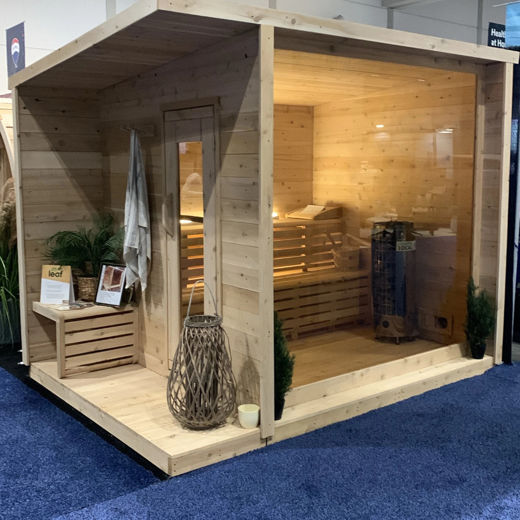 Outdoor Full Glass Home Canadian Sauna by True North