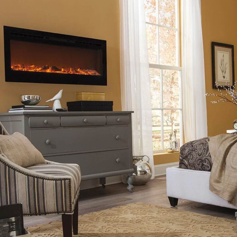 Touchstone Sideline 50&quot; Recessed/Wall Electric Fireplace