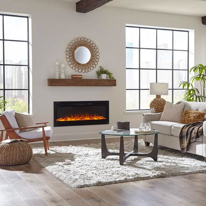 Touchstone Sideline 50&quot; Recessed/Wall Electric Fireplace