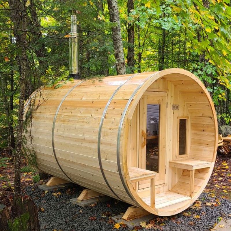 LeisureCraft Canadian Timber Tranquility Barrel Sauna CTC2345