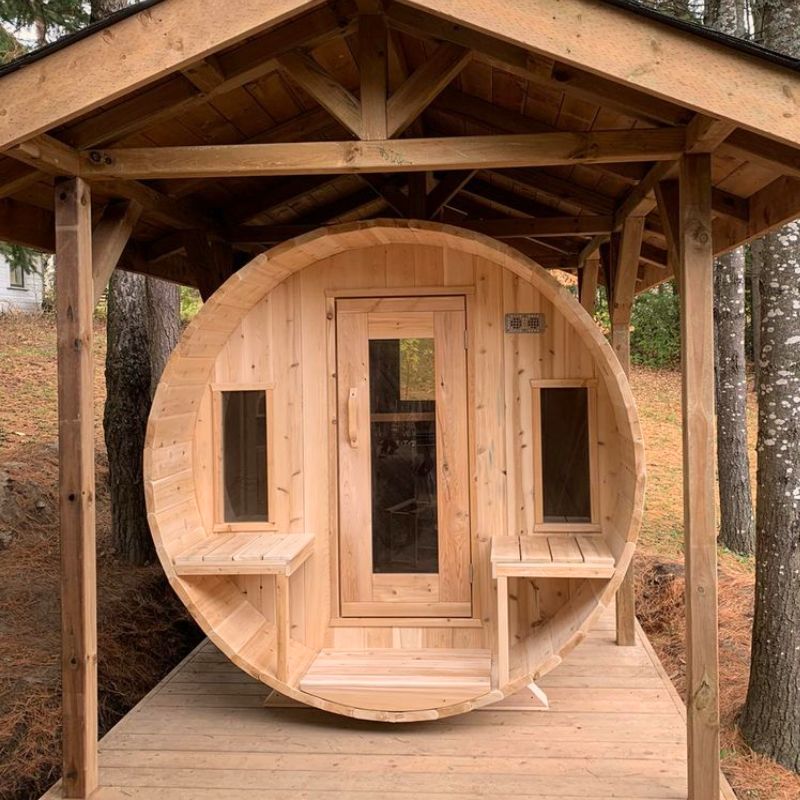 LeisureCraft Canadian Timber Tranquility Barrel Sauna CTC2345