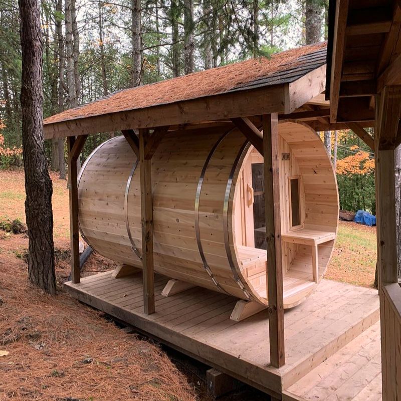 LeisureCraft Canadian Timber Tranquility Barrel Sauna CTC2345
