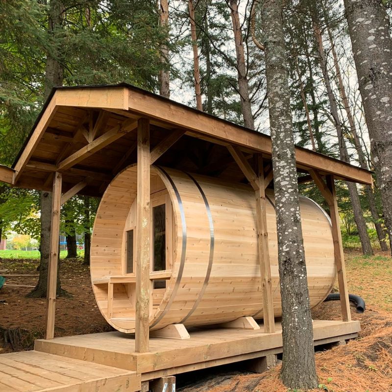 LeisureCraft Canadian Timber Tranquility Barrel Sauna CTC2345