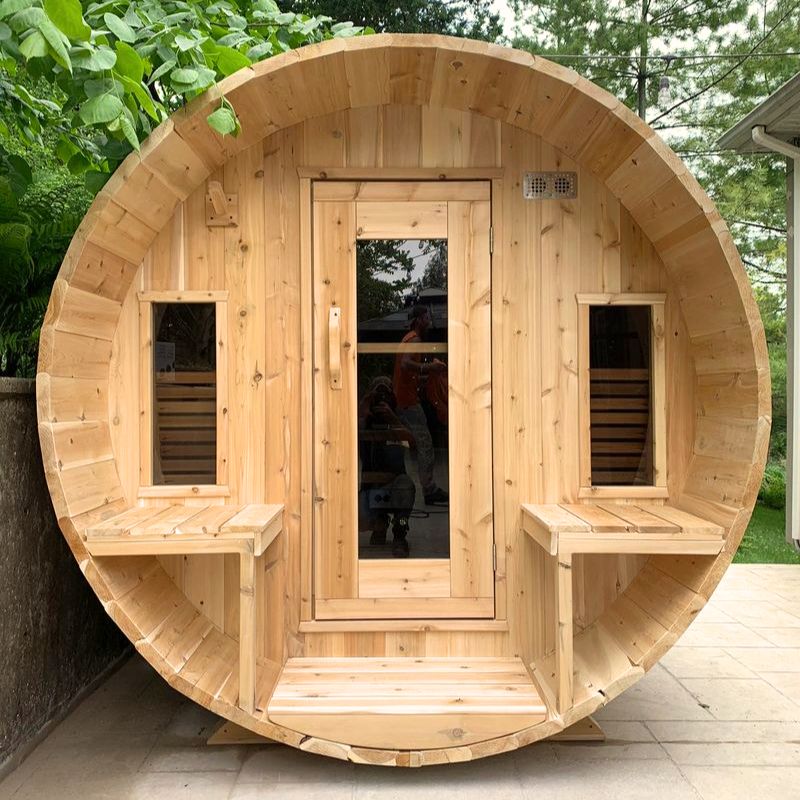 LeisureCraft Canadian Timber Tranquility Barrel Sauna CTC2345