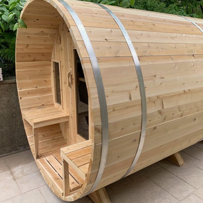 LeisureCraft Canadian Timber Tranquility Barrel Sauna CTC2345