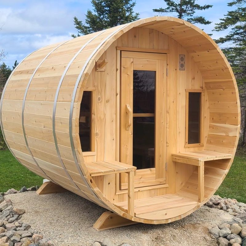 LeisureCraft Canadian Timber Tranquility Barrel Sauna CTC2345