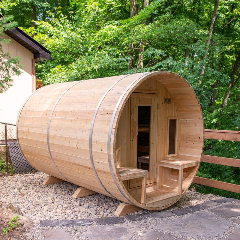 LeisureCraft Canadian Timber Tranquility Barrel Sauna CTC2345