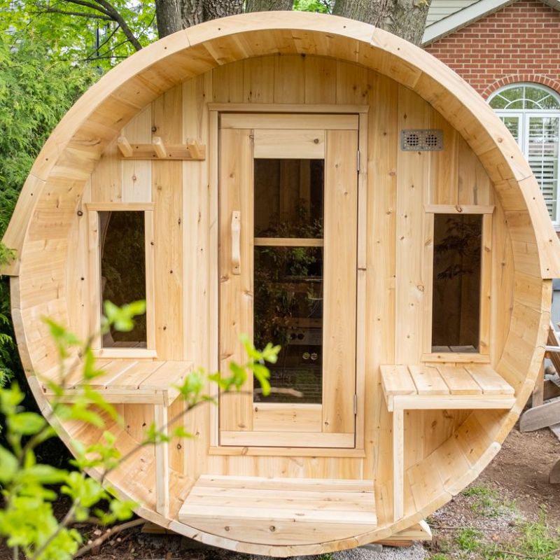 LeisureCraft Canadian Timber Tranquility Barrel Sauna CTC2345
