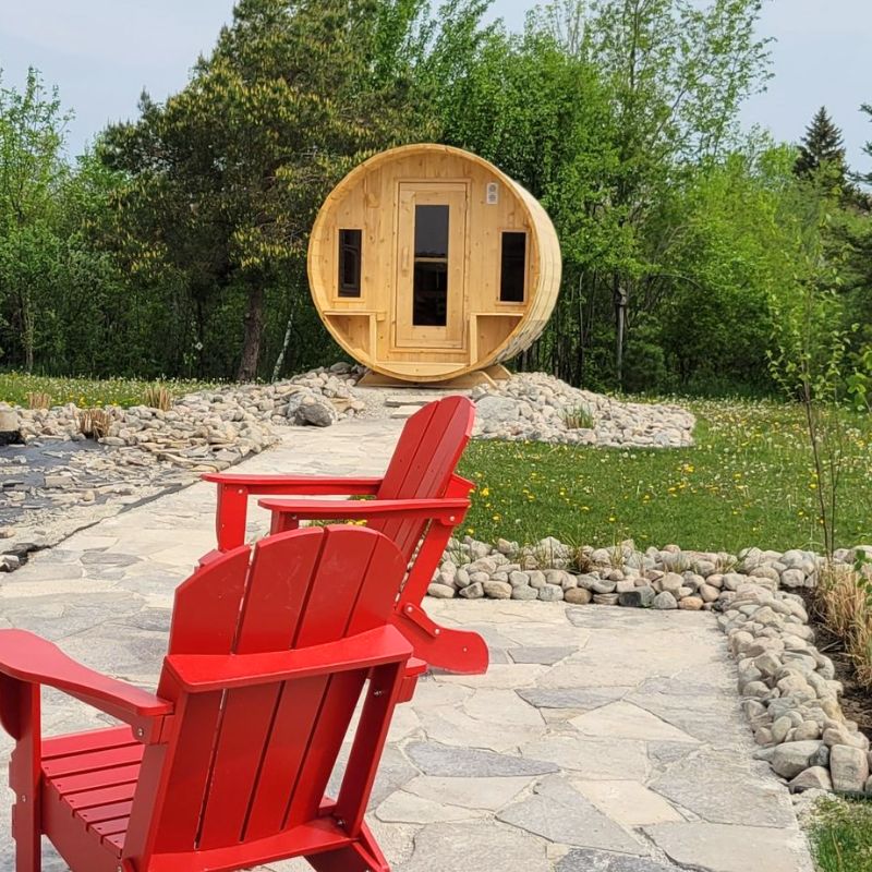 LeisureCraft Canadian Timber Tranquility Barrel Sauna CTC2345