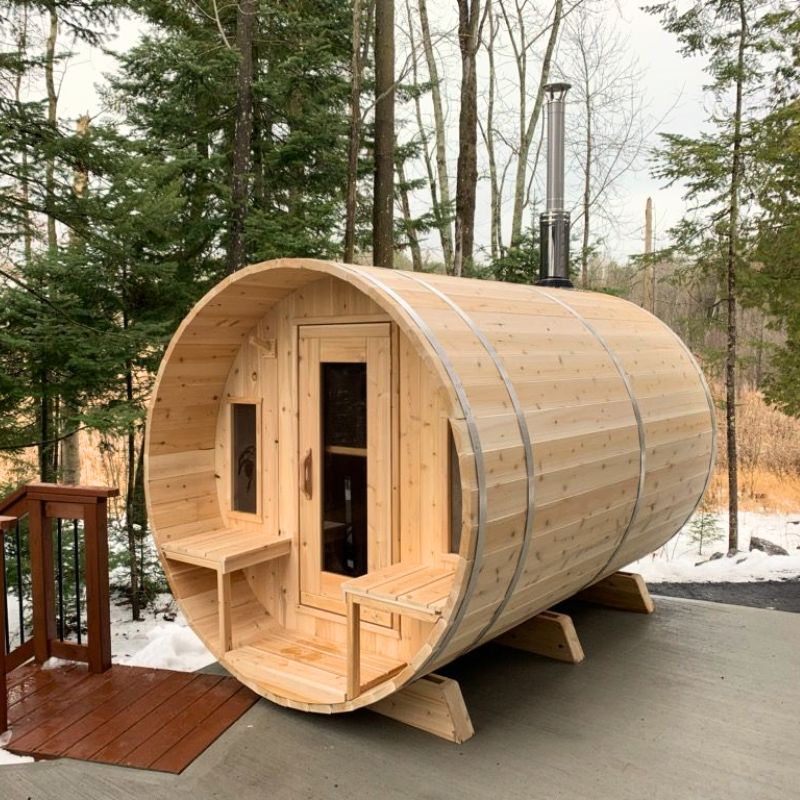 LeisureCraft Canadian Timber Tranquility Barrel Sauna CTC2345