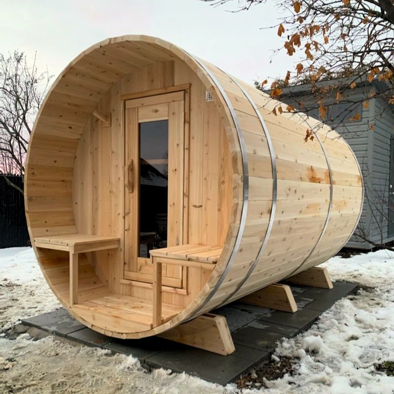 LeisureCraft Canadian Timber Tranquility Barrel Sauna CTC2345