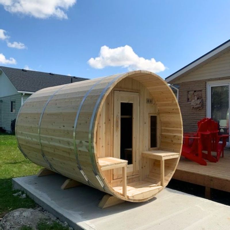 LeisureCraft Canadian Timber Tranquility Barrel Sauna CTC2345
