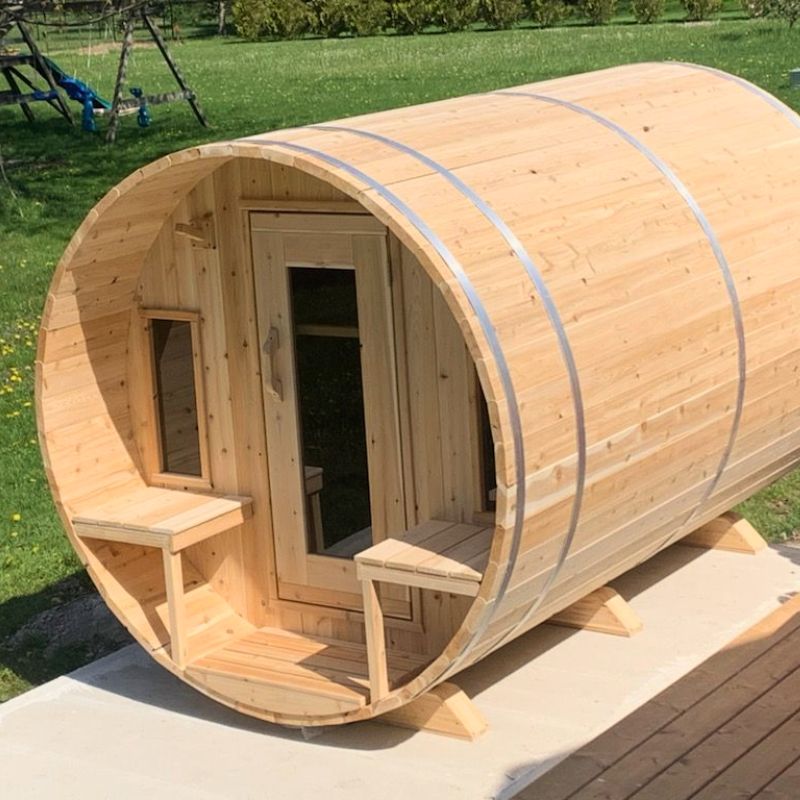 LeisureCraft Canadian Timber Tranquility Barrel Sauna CTC2345