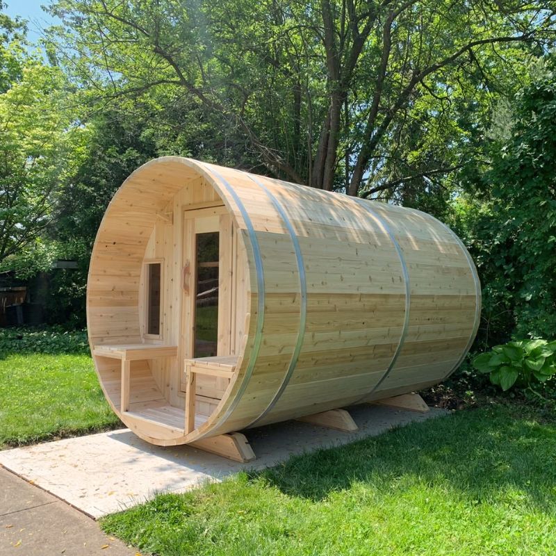 LeisureCraft Canadian Timber Tranquility Barrel Sauna CTC2345