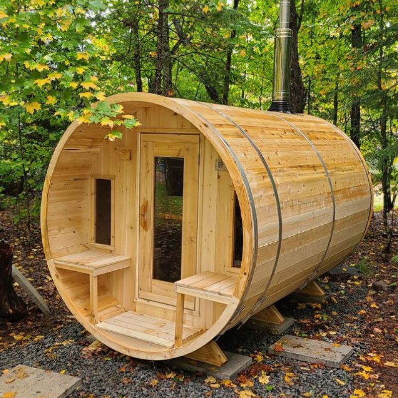 LeisureCraft Canadian Timber Tranquility Barrel Sauna CTC2345
