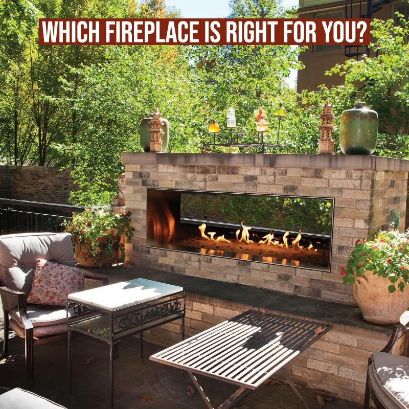 Outdoor Gas Fireplace on patio by Carol Rose