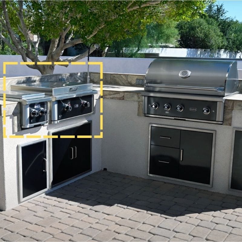 Wildfire Ranch Pro Built-In Griddle Patio Pizza Outdoor