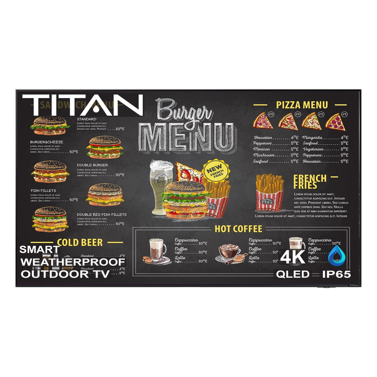 Titan Commercial Full Sun Outdoor Smart TV 4K Neo QLED S-Series