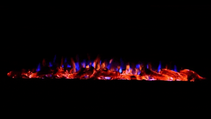 Touchstone Sideline 100&quot; Recessed/Wall Electric Fireplace
