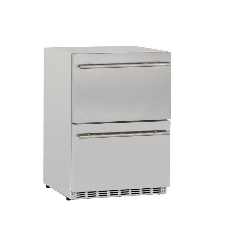 Summerset 24" 5.3c Deluxe Outdoor Rated 2-Drawer Refrigerator