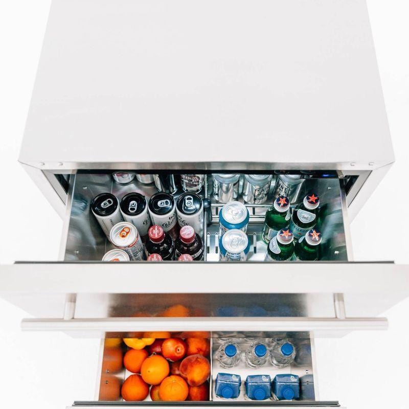 Summerset 24&quot; 5.3c Deluxe Outdoor Rated 2-Drawer Refrigerator
