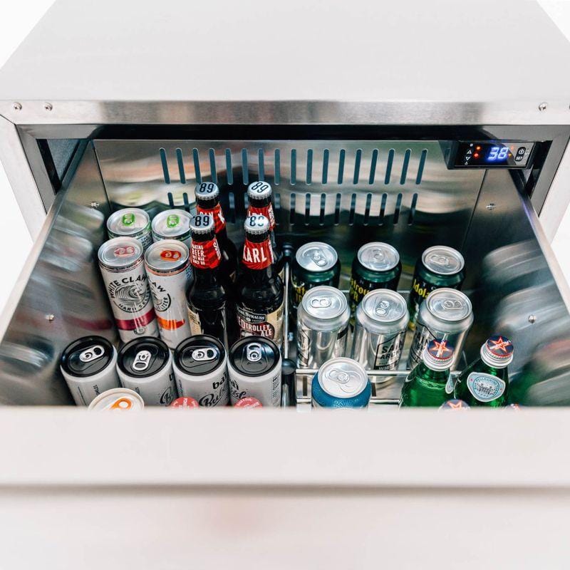 Summerset 24&quot; 5.3c Deluxe Outdoor Rated 2-Drawer Refrigerator