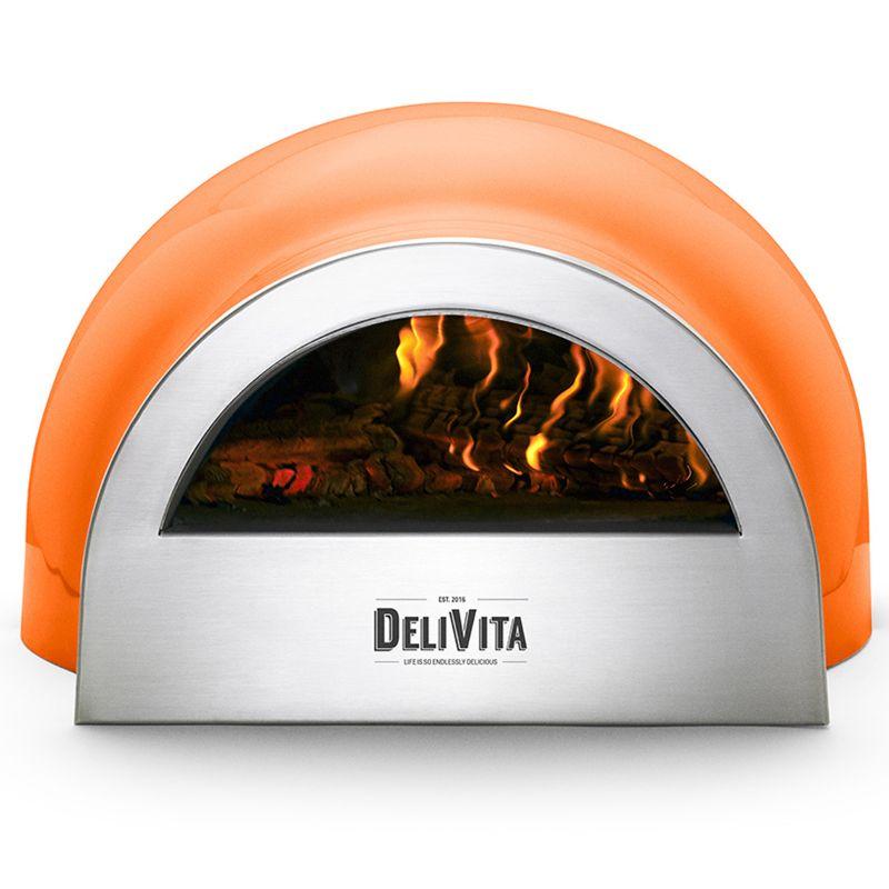 Orange Wood Fired Oven
